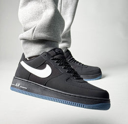 Airforce 1 Black Reflective Swoosh
