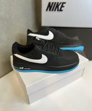 Airforce 1 Black Reflective Swoosh