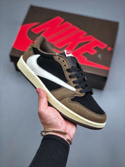 Air Jordan 1 Low X TS Dark Mocha