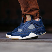 Air Jordan RETRO 4 X LEVIS BLUE DENIM