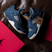 Air Jordan RETRO 4 X LEVIS BLUE DENIM